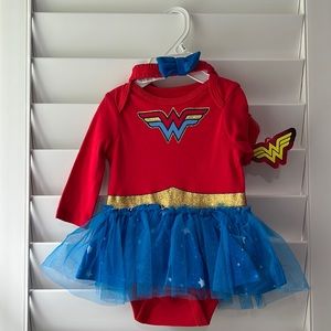 Baby Wonder Woman Bodysuit and Headband